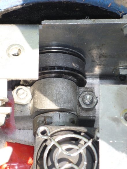 The bearing block  installed inside Jaws.