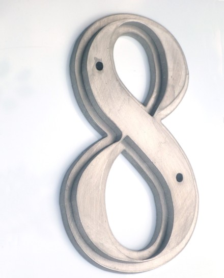 Numeral 8 With Simulated Bevel